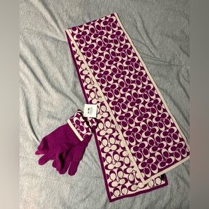 Coach Scarf and Gloves